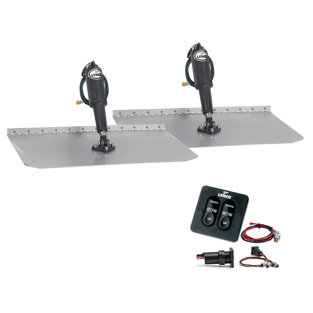 Lenco 12" x 18" Standard Trim Tab Kit w/Standard Tactile Switch Kit 12V [TT12X18]