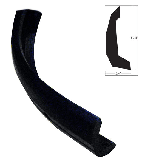 TACO Semi-Rigid Rub Rail Kit - Black w/No Insert - 30' [V11-4135BKA30-3]