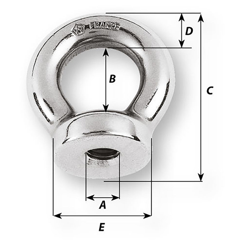 Wichard 12mm Eye Nut - Thread M14 x 200mm [06367]